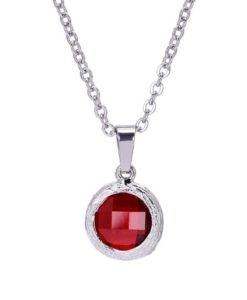 Collier fantaisie rouge