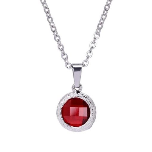 Collier fantaisie rouge