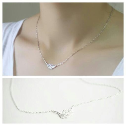 Collier feuille