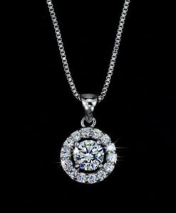 Collier mariée zirconium blanc