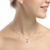 Collier mariée zirconium blanc