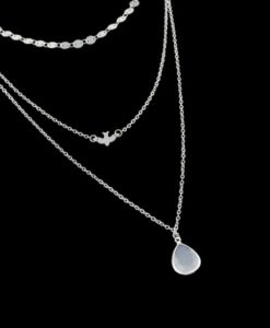 Collier argent tendance