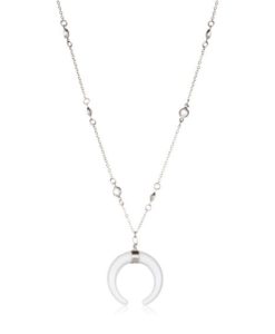 Collier corne argent