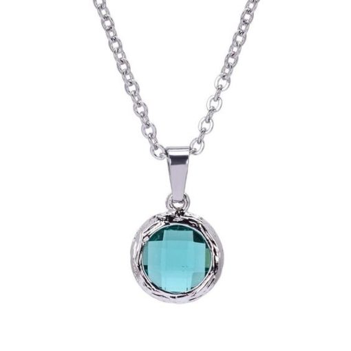 Collier fantaisie bleu