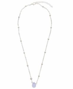 Collier pierre bleu