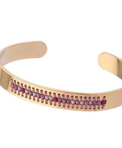 bracelet acier rose