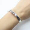 bracelet manchette argent