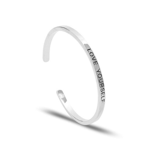 Bracelet a message argent