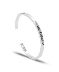 Bracelet a message argente