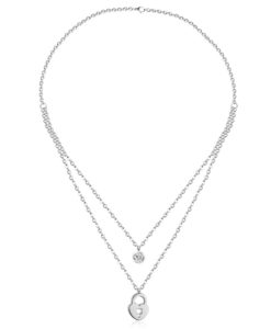 Collier argent coeur