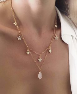 collier cadeau femme- petites etoiles