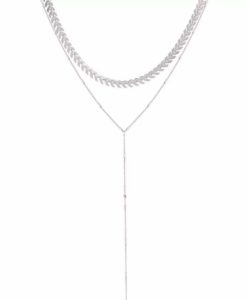 collier fantaisie femme argent