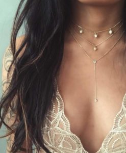 collier multirangs - bijoux fantaisie