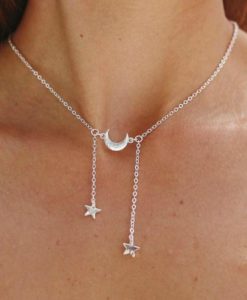  idee cadeau femme-collier lune etoile