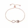 Bracelet infini or rose