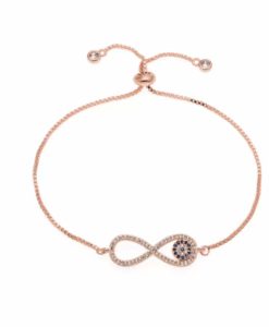 Bracelet infini or rose