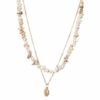 Collier coquillage blanc