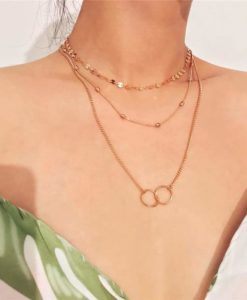 Collier plusieurs rangs