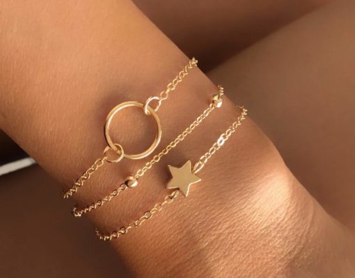 Bracelet multi-rangs dore