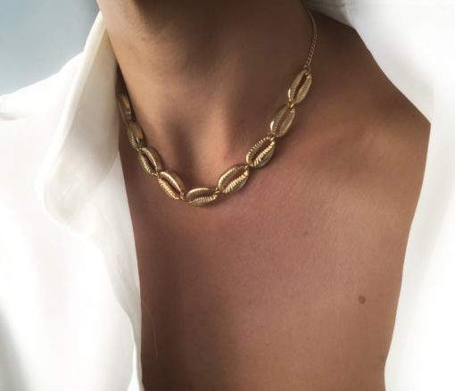 Collier ras de cou coquillages tendance 2019