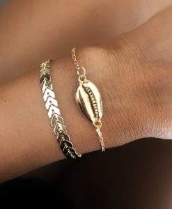 Duo de bracelets dores