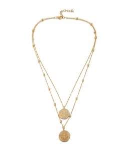 Collier double rang pastilles