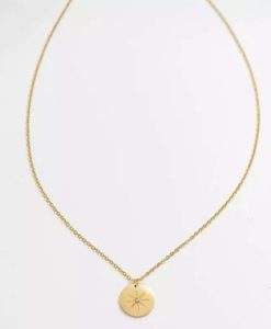 collier medaille cristal