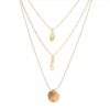 collier triple rang pastille