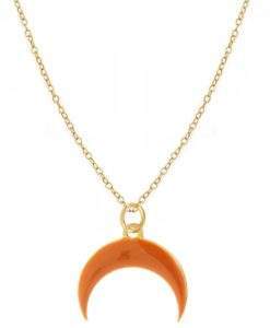 Collier tendance orange