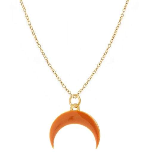 Collier tendance orange