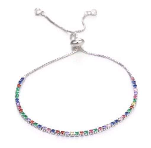 Bracelet cadeau femme- strass argent