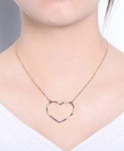 Collier cadeau copine- pendentif coeur