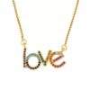 Collier cadeau copine- pendentif love