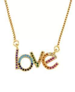 Collier cadeau copine- pendentif love