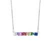 Collier cadeau femme -plaque argent