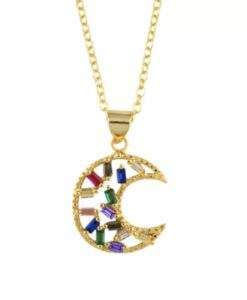 Collier cadeau soeur- pendentif lune