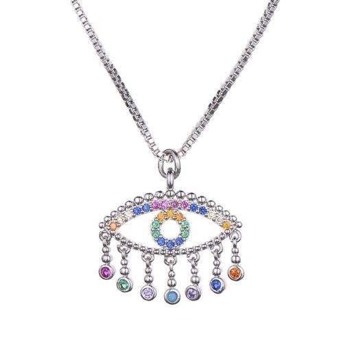 Collier cadeau soeur- pendentif oeil