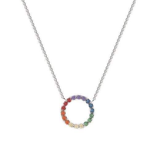 Collier cadeau soeur- pendentif multicolore