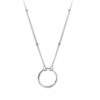 Collier ras du cou cercle argent