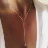 Collier etoile dore