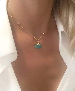 Collier aigue-marine femme