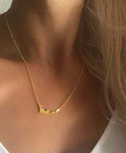 collier acier femme- chat