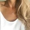 collier acier inoxydable -coeur