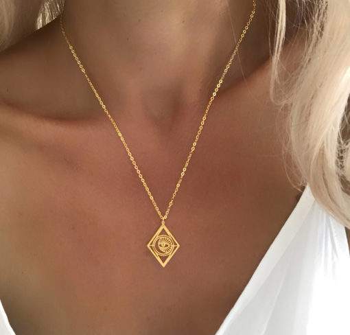 cadeau femme collier geometrique