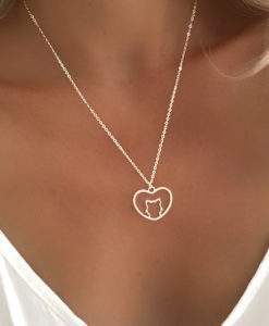 cadeau femme collier chat