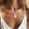 cadeau femme collier original argent