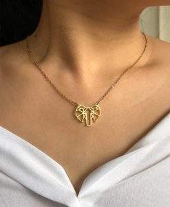 Bijoux origami- Collier elephant