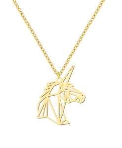 Bijoux origami- Collier licorne