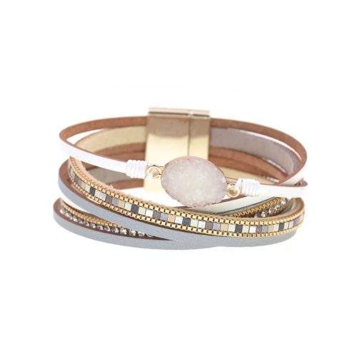 Bracelet multirang cuir