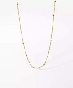 Collier chaine satellite acier